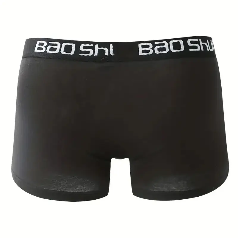 4pcs Seluar Dalam Lelaki Kapas Seluar Boxer Lelaki Pinggang Sederhana Seluar Dalam Lelaki Bernafas Saiz Lebih Besar L-Lot Lembut Selesa Lelaki Boxer