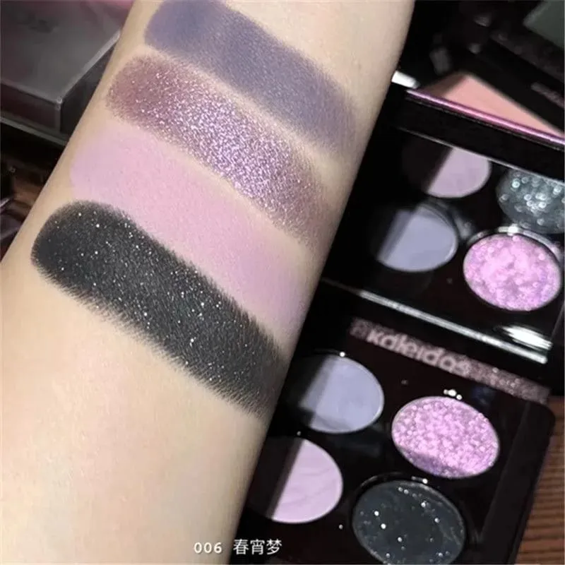 Kaleidos Makeup Set Colorful Matte Storm Bird Four Color Eye Shadow Matte Liquid Lipstick Lip Cream Kit