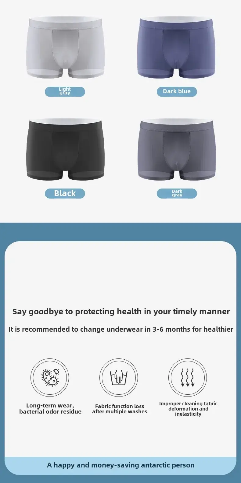 Men's Ice Silk Boxer Shorts 4/8-Pack Breathable Cooling Underwear Soft Summer Underpants Stretch Comfort L-6XL Sexy Design