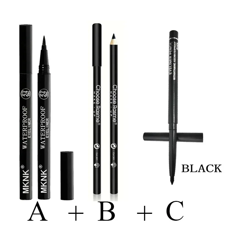 1/5/20pc Lasting Waterproof Liquid Eyeliner Non-fading Smooth Quick Drying Eyeliner Pencil No Ink Leakage Black Eye Liner Makeup — image 21