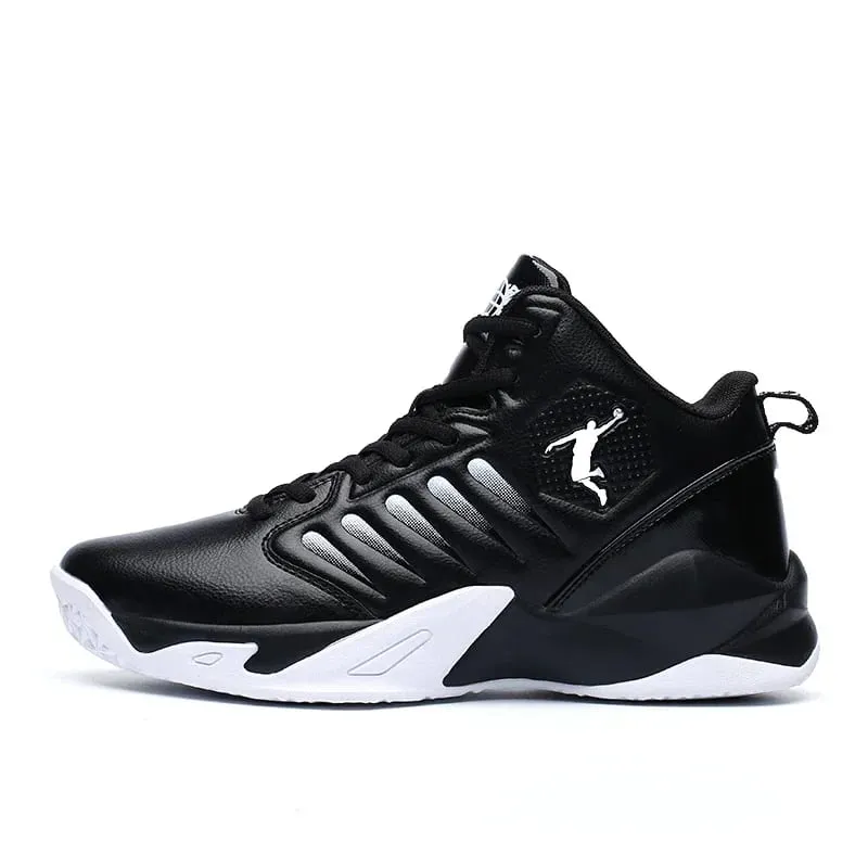 Brand Leather Men Sneakers Comfortable Basketball Non-Slip Lightweight Shoes Men's Training Basket Waterproof Basketball Boots — image 2