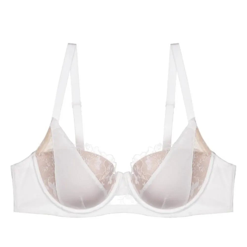 セクシーなBANERDANNI French Style Lace Bra Set Color Block Soft Underwire Thin Cup Minimizer Lift Support Comfort Lingerie Women M-40 — image 3