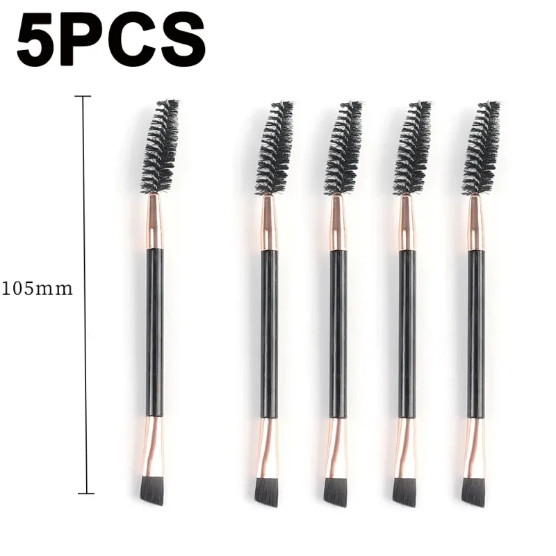 Double-headed Angled Eyebrow Brush Eyelash Comb Professional Makeup Brushes for Brow Eyelash Extension High Quality Eye Brushes — image 8