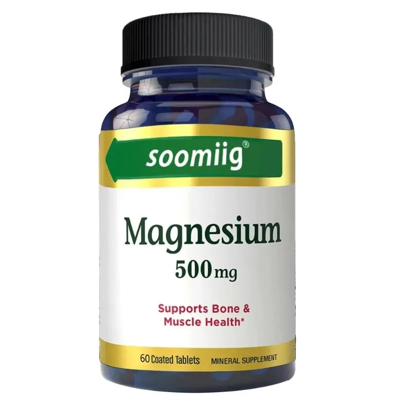 Soomiig Magnesium Oxide 500 Mg Activates The Activity of Multiple Enzymes and Promotes Bone Health