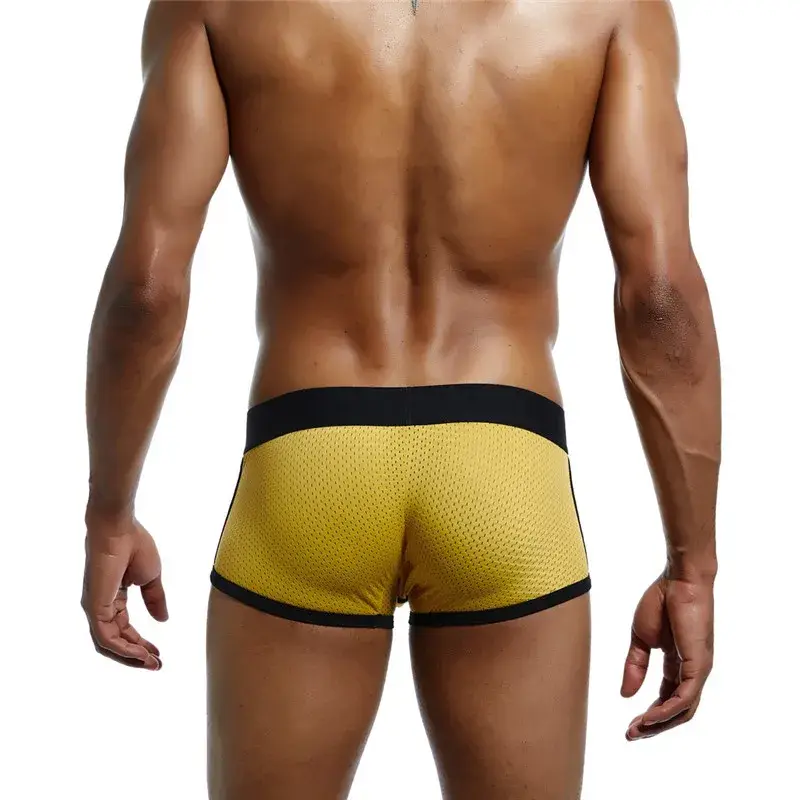 4Pcs Man Underpants Boxershorts Men Boxers Male Breathable Ice Silk Mesh Quick Drying Underwear Men’s Panties Boxer — image 15