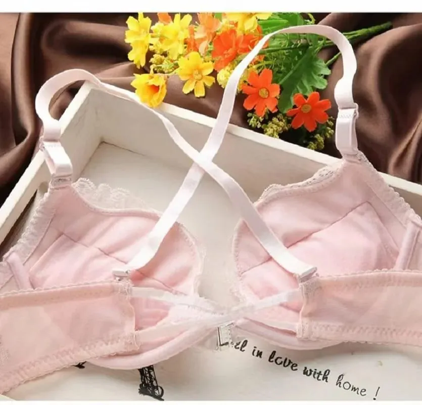 Sexy Lace Bra Set Front-Buckle Backless Push Up Adjustable Lingerie — image 2