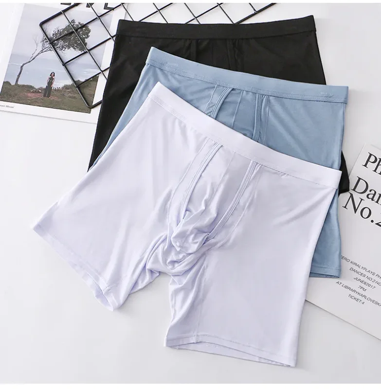 2PCS Mens Long Legs Underwear Separate Ball Pouch Breathable Comfort Sport Seamless Boxer Trunks Shorts Calzoncillo Hombre — image 20