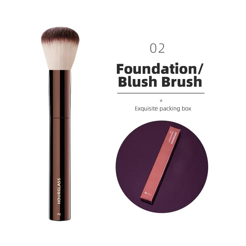 Hourglass Makeup Brushes Powder Foundation Concealer Blusher Bronzer Eye Shadow Eyebrow Eyeliner Sculpting Brush — image 10