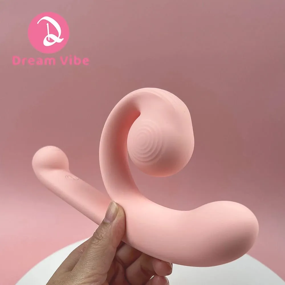 Pink Snail Vibrator G-spot Dildo Penetration Flexbile Snail for Perfect Clit Fit Stimulaiton 10 Modes Pleasur Sex Toy for Woman — image 3