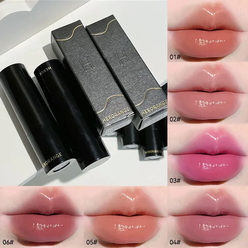 Lipstick Red Brown Lipstick Waterproof Moisturizing Mirror Lipstick Lip Gloss Natural Long-Lasting Makeup Valentine's Day Gift — image 4
