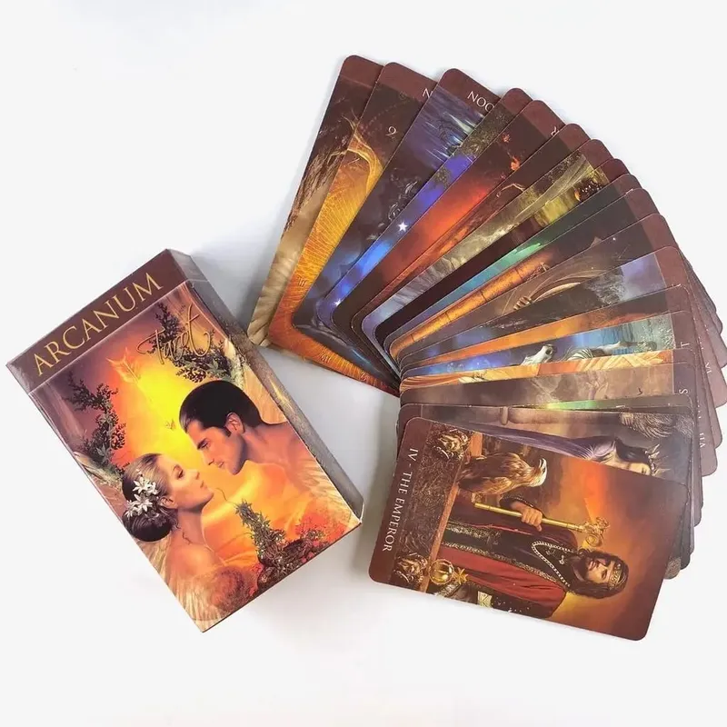 10.3*6cm Full English Arcanum Tarot 78 Cards Deck Mysterious Divination Oracle Playing Card Family Party Board Game — image 4