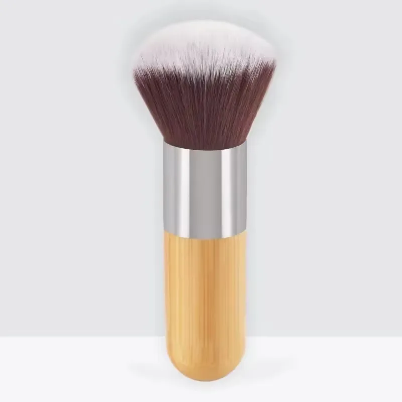 Bamboo Handle Foundation Brush Loose Powder Makeup Borstar Blush Contour Liquid Foundation Cream Professionell ansiktsskönhetsverktyg — image 8