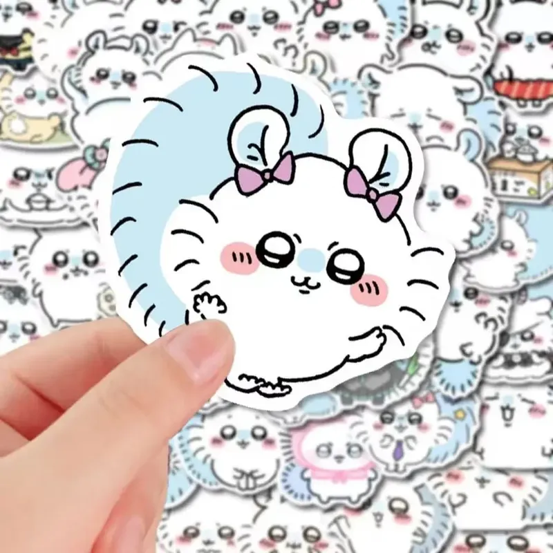 jiyi 54pcs Stickers ちいかわFlying Squirrel モモンガ Cute Cartoon Super Cute Momoka Desktop Mobile Phone Notebook Waterproof Sticker