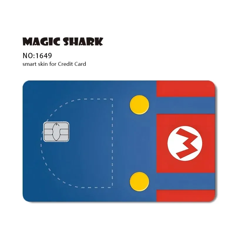 2026 New Magic Shark Anime Money Charge 404 Error ID Game Machine Film Skin Sticker for Debit Bank Credit Card — image 17