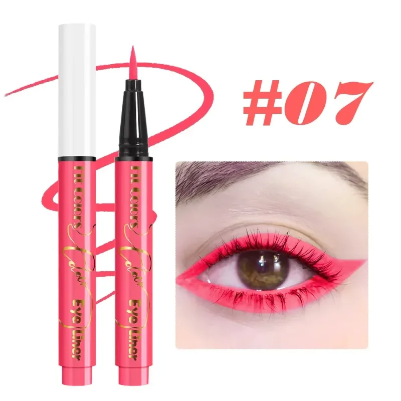 UV Fluorescent Glow Liquid Eyeliner Pen Waterproof Face Color Paint Neon Colorful Halloween Christmas Party Art Stage Eye Makeup — image 13