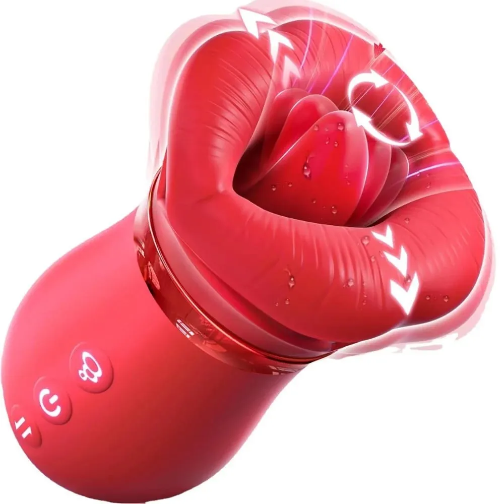 Rose Sucking Vibrator Tongue Licking Clitoris Stimulator For Women Vagina Nipple Vacuum Massager Masturbators Sex Toys Joinjjtoy — image 1