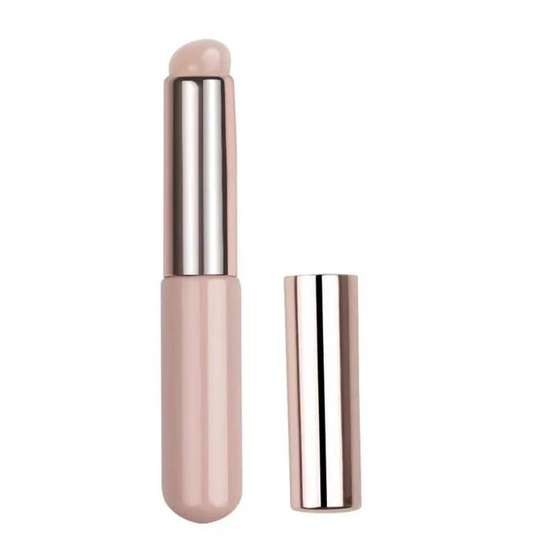 Wholesale Silicone Lip Brush With Cover Cap Concealer Brush Like Fingertips Q Soft Lipstick Makeup Brushes Round Head No Broken — image 6