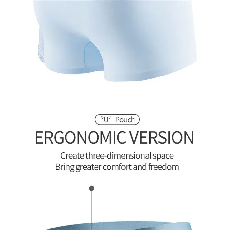MiiOW 4Pcs Sexy Cotton Men Underpants Boxers Graphene Antibacterial Innerwear Man Underwear Breathable Men's Panties Underpants — image 10