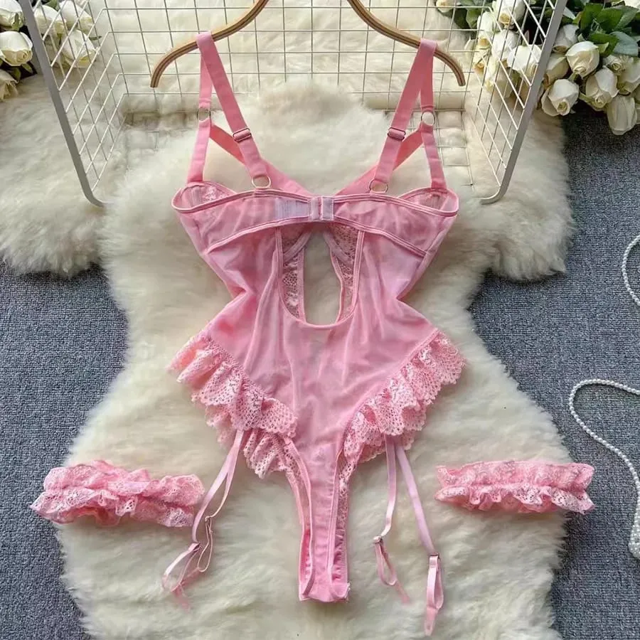Erotic Underwear Bras Sets For Women Lace Garter Lingerie Intimates 2025 Underwire Bra And Panty Thongs Ladies Underwear Set — image 2