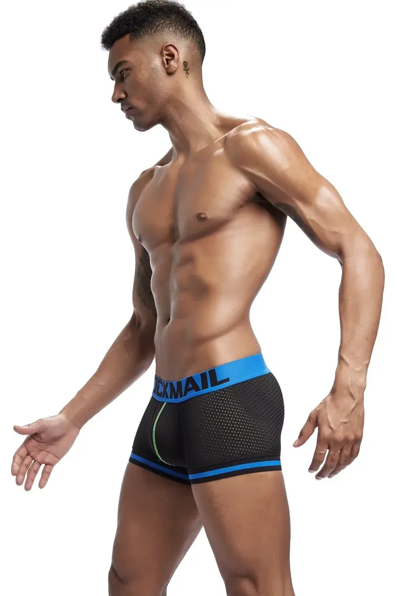 Jockmail Boxer da uomo Intimo a rete Traspirante Comodo Morbido e confortevole Pantaloncini sportivi Uomo adulto Mutandine Abbigliamento Lingerie