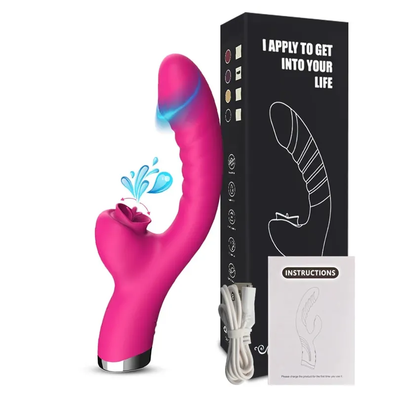 20 režimů Aplikace Porn Tongue Dildo Vibrátor Bod G Bod G Vagina Masážní hůlka Stimulátor olizování klitorisu Dospělé Ženy Ženy Sexy sexuální hračky — image 11