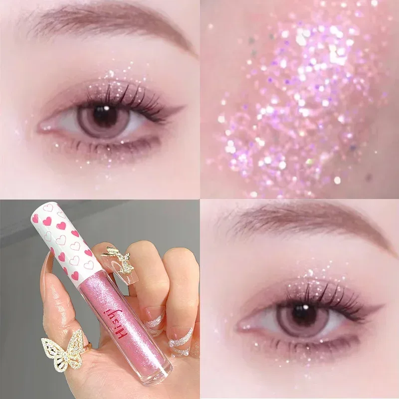 Liquid Eye Shadow Highlighter Water Proof Super Shiny Lasting Flakes Monochromatic Glitter Brighten Silkworm Makeup Maquillaje — image 10
