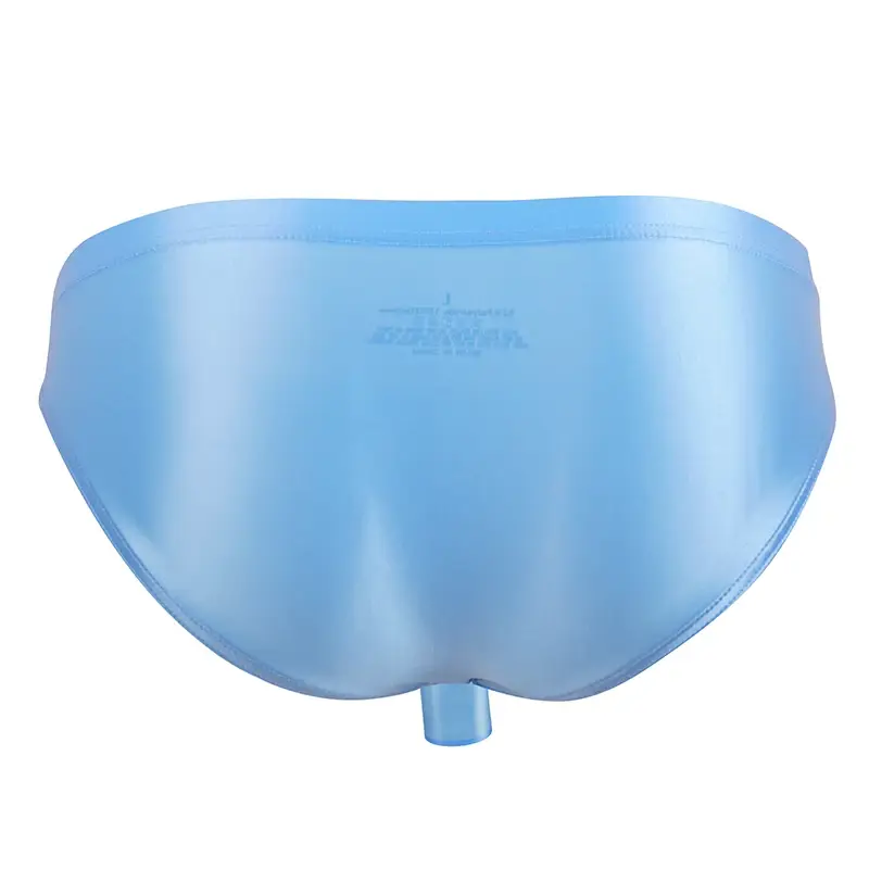 Men's glossy underwear open Pouch Panties Men Smooth Underwear Lingerie Hip Lifting High Elastic Bikini Briefs gay underwear — image 3