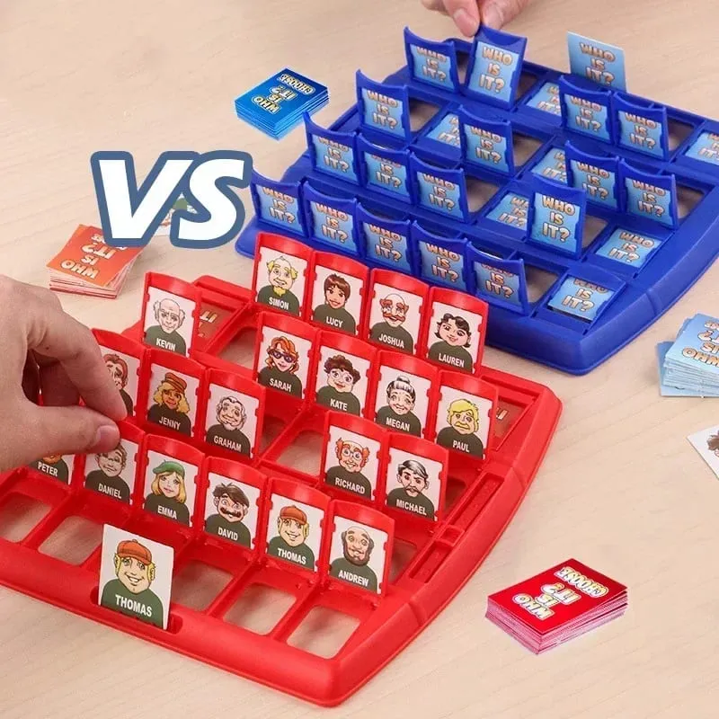 Guess who I am board game parent-child interaction toy logical reasoning children's puzzle guess me you my character chessboard — image 1