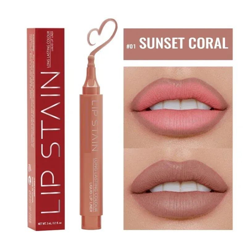 6 Colors Liquid Lip Liner Pencil Long Lasting Nude Lipstick Matte Lip Liner Stick Non-stick Cup Natural Lips Contour Pen Makeup — image 9