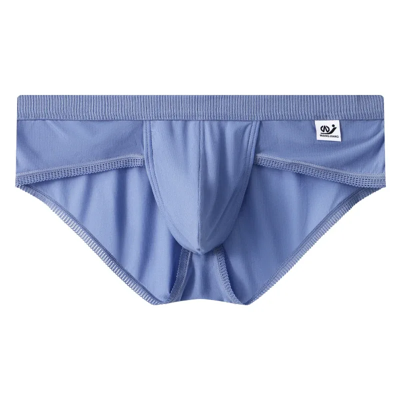 New Arrival Men's Briefs Ice Silk Underwear Seamless Breathable Low Waist Panties Shorts — image 27