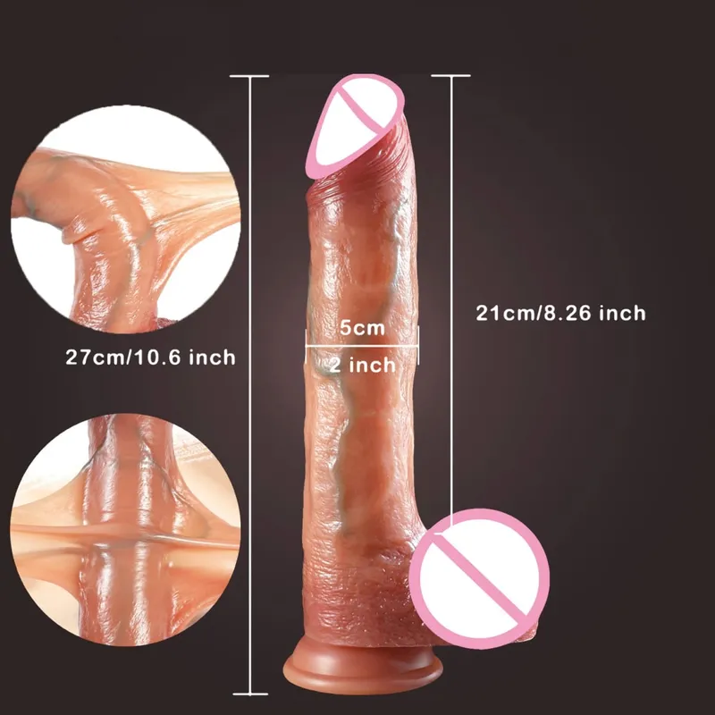 Skin Sliding Foreskin Dildo with Real Testicles strapon Realistic Dildos for Women Men Lesbian Anal Dick Adult Sex Toys Penis 18 — image 9
