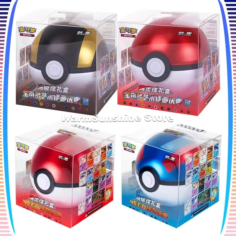 Poke Ball Master Balls Premium Ball Gift Box Pokemon Cards PTCG Simplified Chinese Original Pack Children Birthday Christmas Toy — image 1