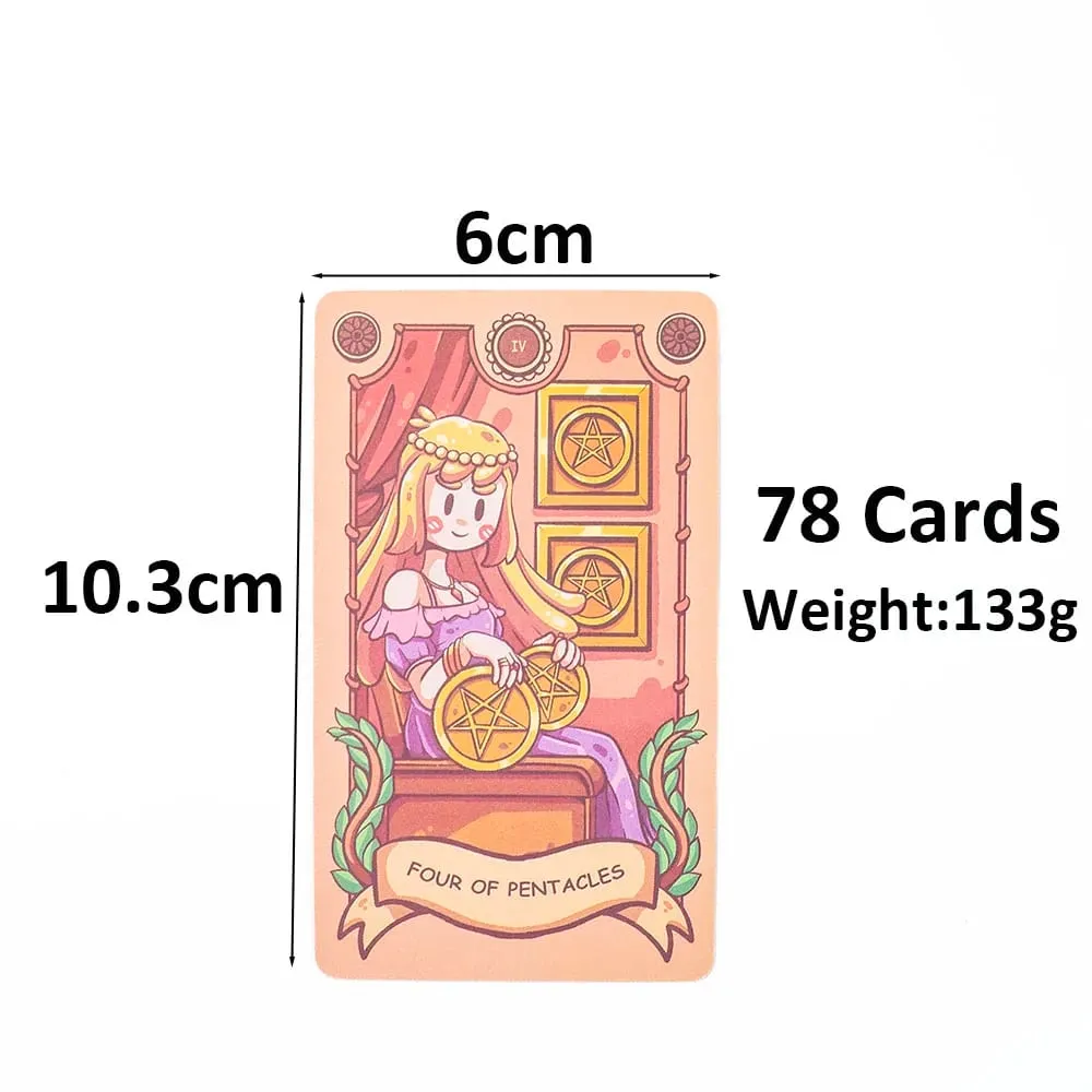 Joyful Journey Tarot Deck -78 Card Board Game with Cute Illustrations Embrace Brightness Love and Warmth 10.3*6CM — image 5