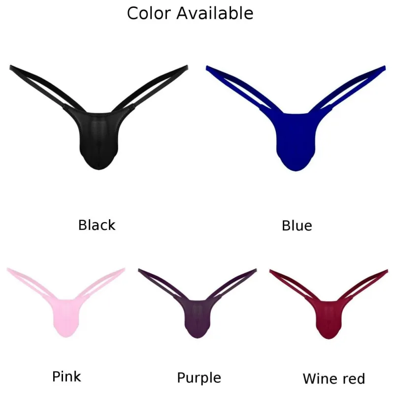 Ultra-thin Gay Men Thong G-string Seamless Men Jockstrap Micro T-back Underwear Male String Bikini Swimwear Pouch Underpant A50 — image 9