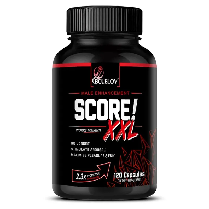 Score XXL Black Maca Supplement - with L Citrulline Support Men Health for Energy Endurance Muscle Mass Maca Root Capsule