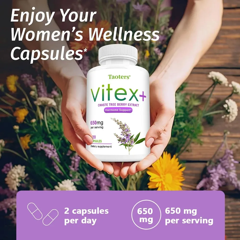 Vitex - Chaste Tree Berry Extract - Menopause Support Weight Management Balancing Emotions Helping To Improve Skin