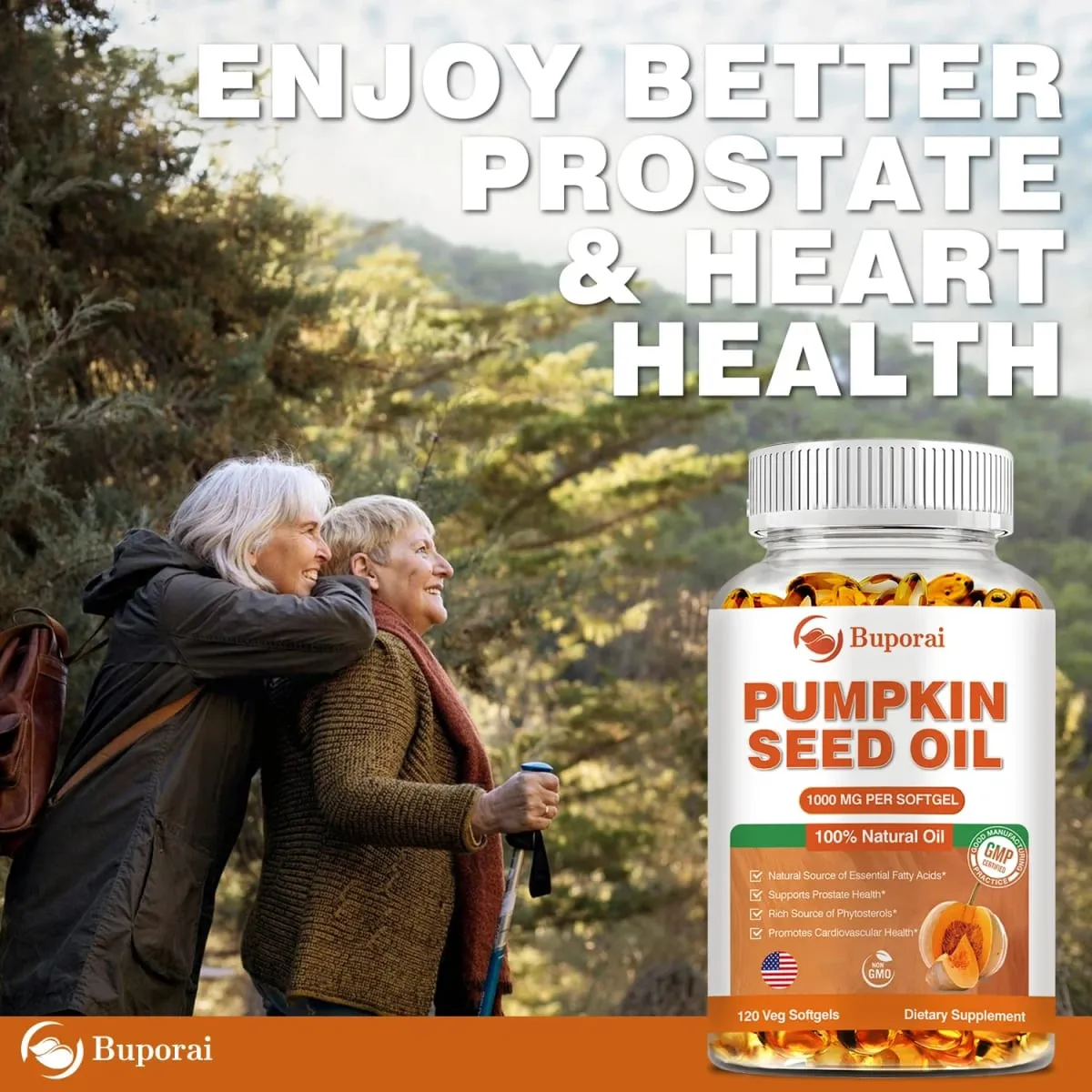 Pumpkin Seed Oil - Promotes Hair Growth Urinary Tract and Prostate Health Cardiovascular Support Supplement — image 6