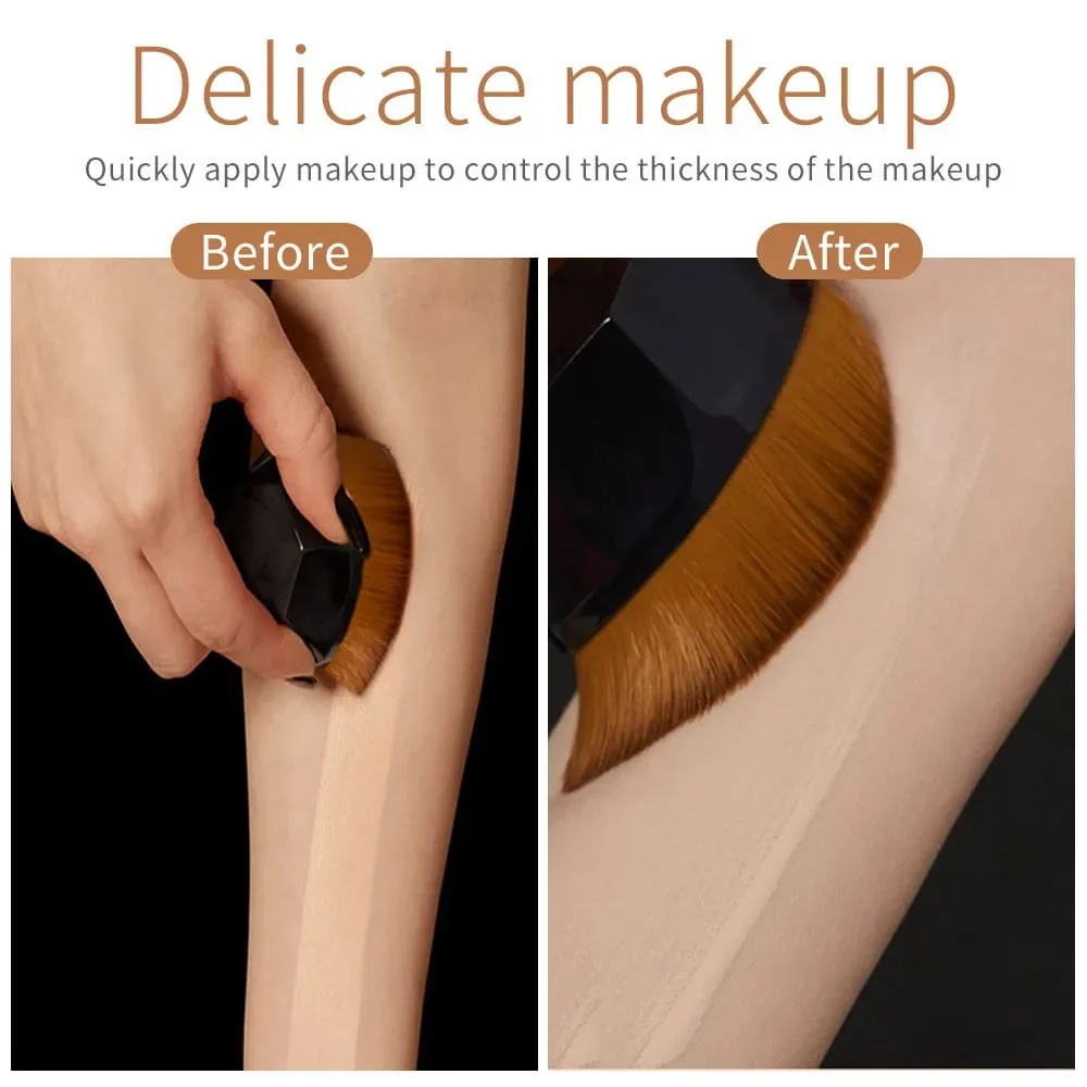 Magic Foundation Makeup Brush Liquid BB Cream No Trace Soft High Density Fiber Hair Brush Girls Beauty Tools With Box — image 5