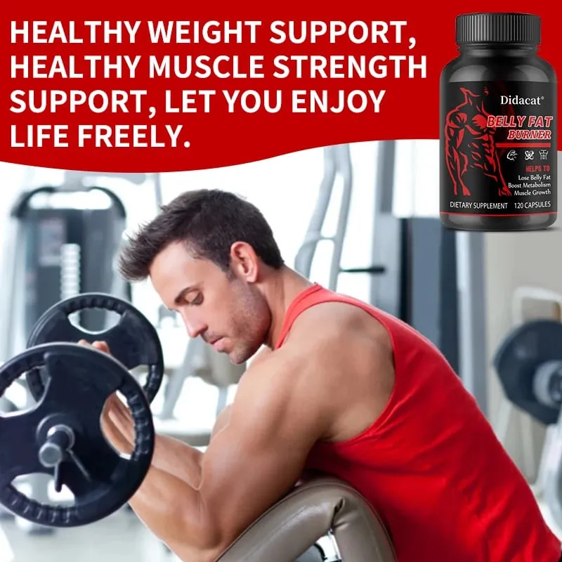 Belly Fat Burner Capsules - Fat Burning Supports Energy Metabolism Appetite Suppression Weight Management Dietary Supplement