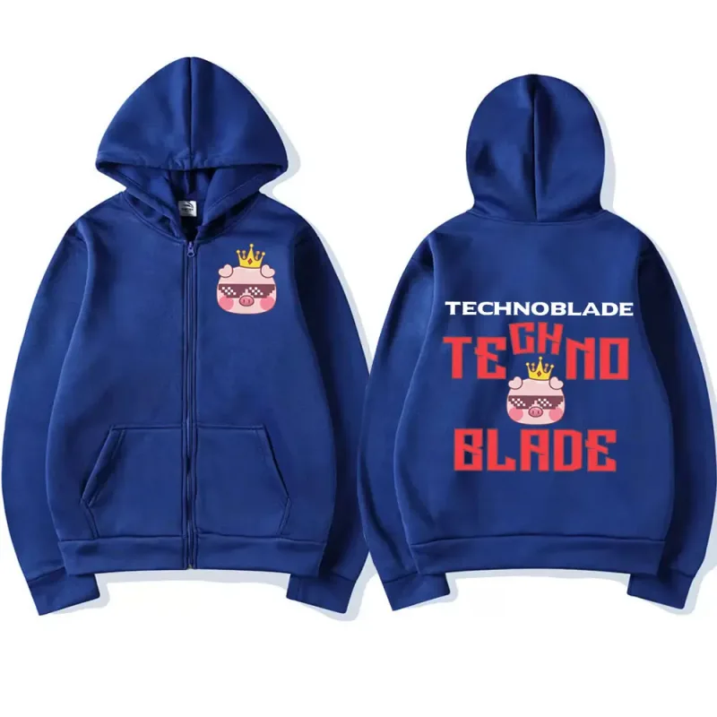 Technoblade Merch Print Zipper Hoodies Sweatshirts Harajuku Men Women Hip Hop Streetwear Casual Loose Hoodies Fashion Pullovers — image 18