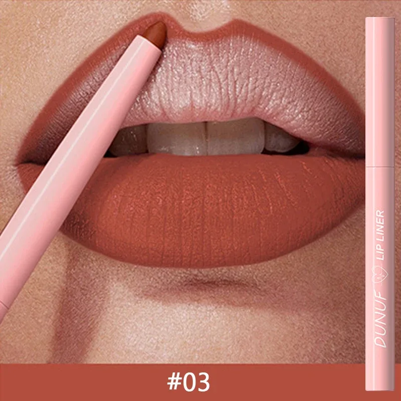 1PC Waterproof Matte Lip Liner Contours Lips in Shades Sexy Red Lipstick Matte Red Brown Lipliner Pencil Makeup Slim Lip Outline — image 16