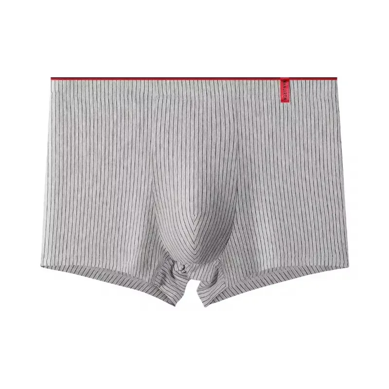 4Pcs Men's Cotton Boxer Shorts High Elastic Male Boxer Underwear Head Underpants Youth Middle-Aged Men's Boxer — image 3