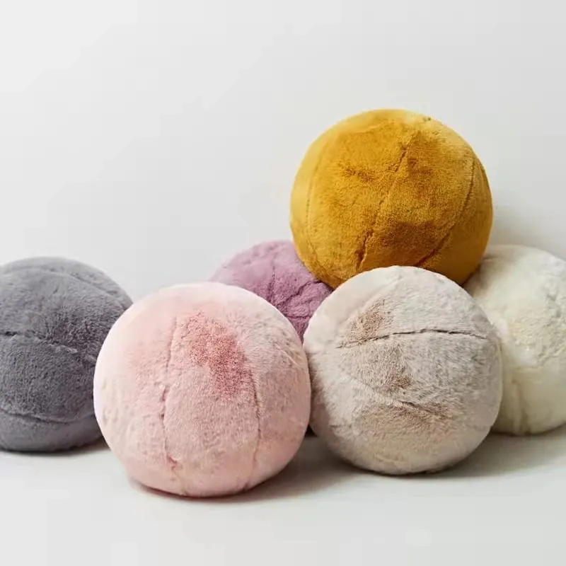 INS Hot Plush Ball Pillow Nordic Style Soft Stuffed Plush Toy Room Decoration Doll Sofa Cushion Baby Kids Friend Birthday Gift — image 8