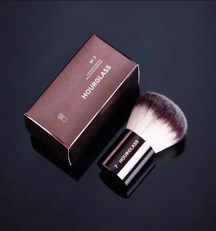 1pc Hourglass Powder Contour Makeup brushes Foundation Blusher Make up brush metal handle Concealer Bronzer high end with box — image 14