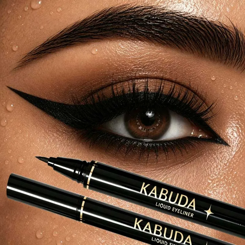 2PCS Liquid Eyeliners Ultra-Fine Tip Long-Lasting Waterproof Smudgeproof Makeup Perfect for Beauty Enthusiasts & Beginners
