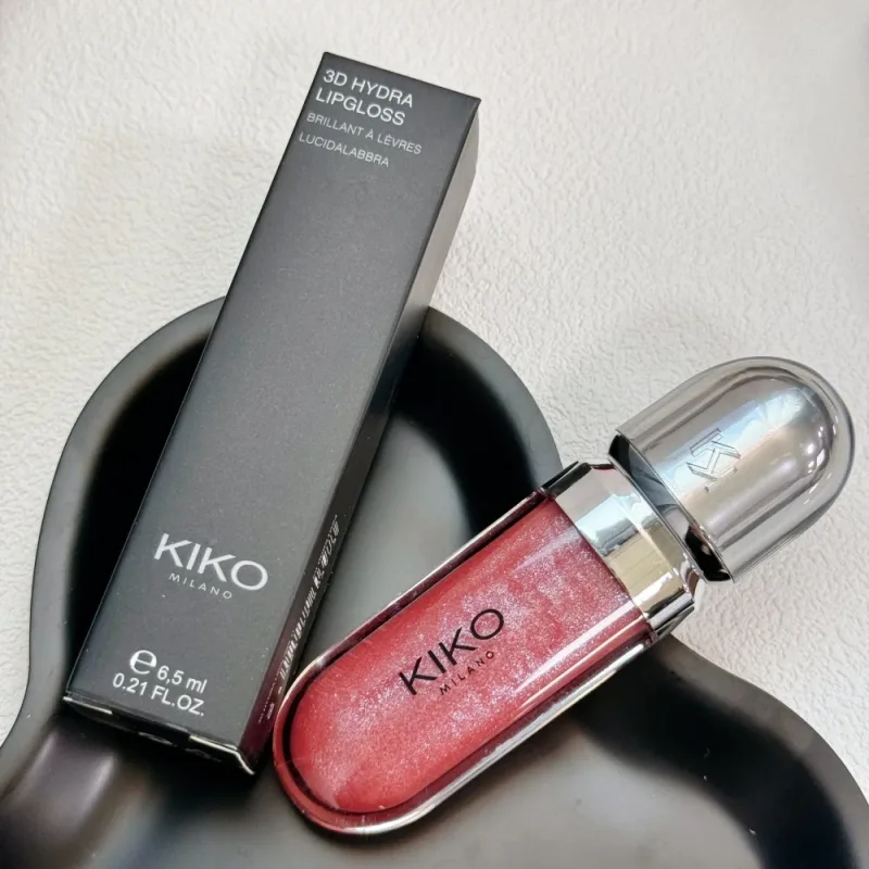 Original Kiko 3D Mirror Lip Glaze Waterproof Non Fading and Non Stick Cup Gentle Bean Paste Color Fine Shiny Point Charm Red — image 32
