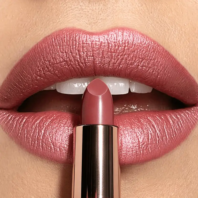 Matte Velvet Lipstick Waterproof Long Lasting Nude Pink Lip Makeup Moisturizing Lip Gloss — image 2