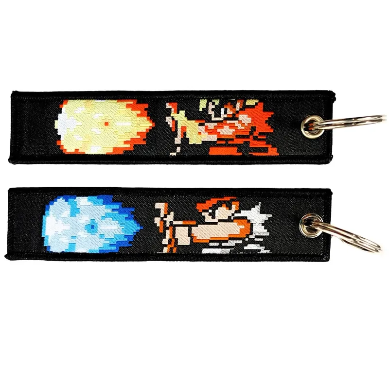 Embroidery Cool Eagle Beak Keychain Lanyard Anime Manga Series Badge Holder USB Pendant Portable Key Lanyard Accessories
