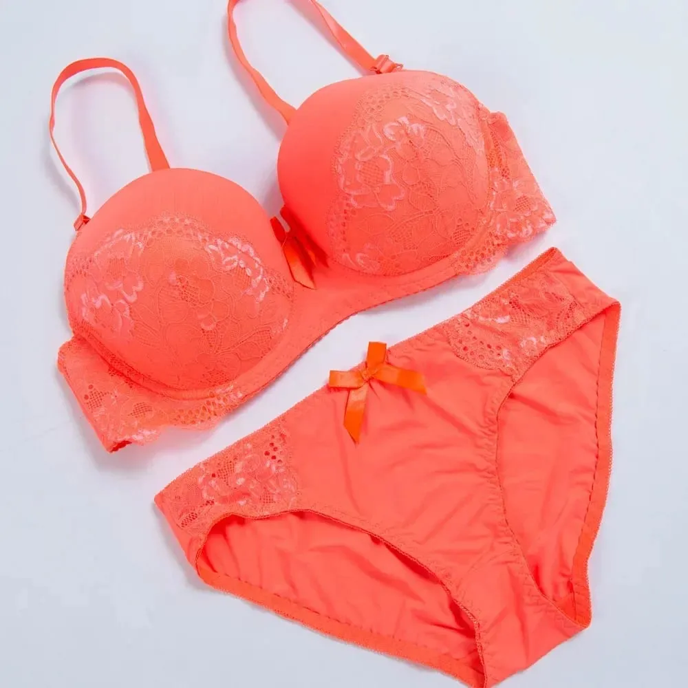 MOM Lady Lace Push Up BraS Sets 32/70 34/75 36/80 38/85 40/90 42/95 C D E F G Cup Underwear Panties Women Sexy Lingerie Bra B04 — image 7