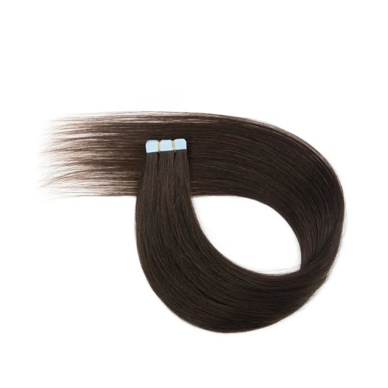 Macchina Remy Mini nastro invisibile per capelli umani veri nelle estensioni Trama della pelle per capelli laterali da donna 10 pezzi Uso quotidiano Indossare — image 8